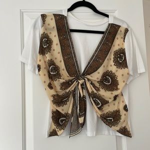 Paisley print t shirt by Sandro